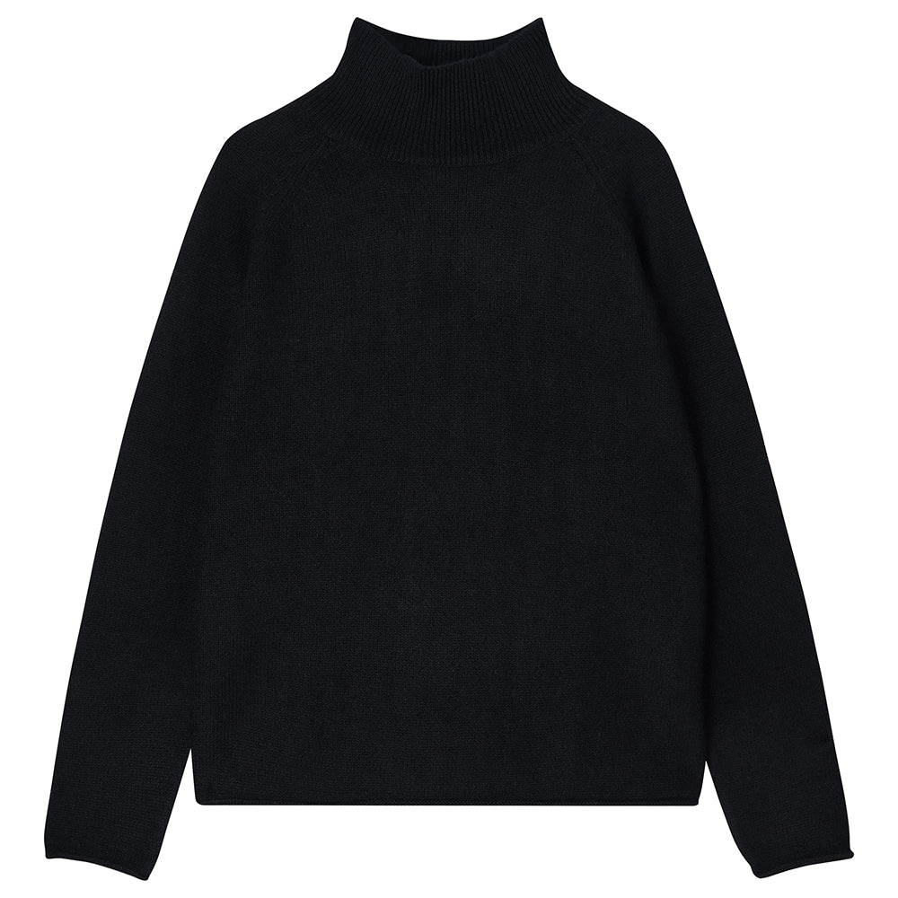 Black winter jumper on sale