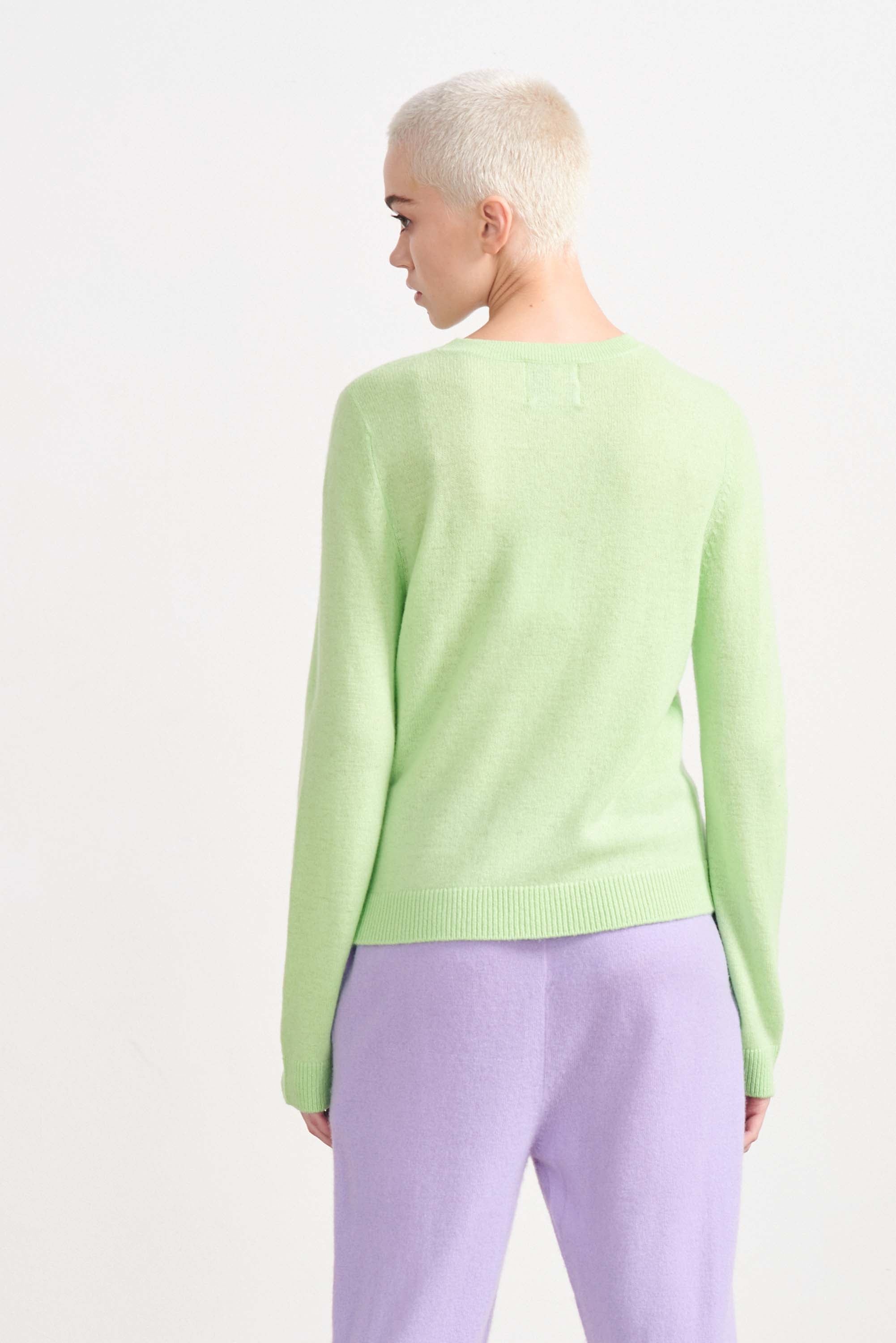 Light green hot sale cashmere sweater