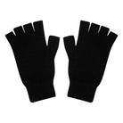 Jumper1234 black cashmere fingerless gloves