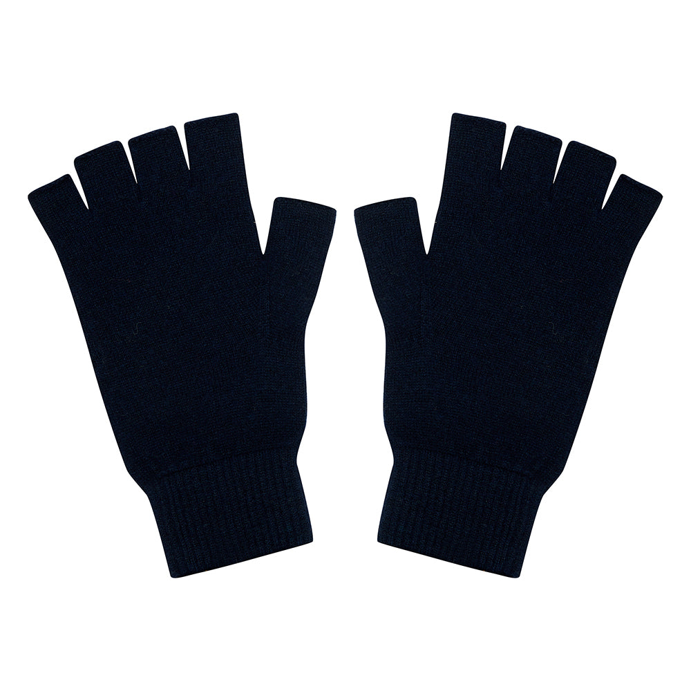 Jumper1234 navy cashmere fingerless gloves