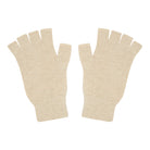 Jumper1234 cream cashmere fingerless gloves