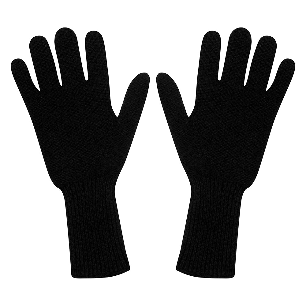 Jumper1234 black cashmere gloves
