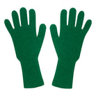 Jumper1234 bright green cashmere gloves
