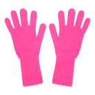 Jumper1234 hot pink cashmere gloves