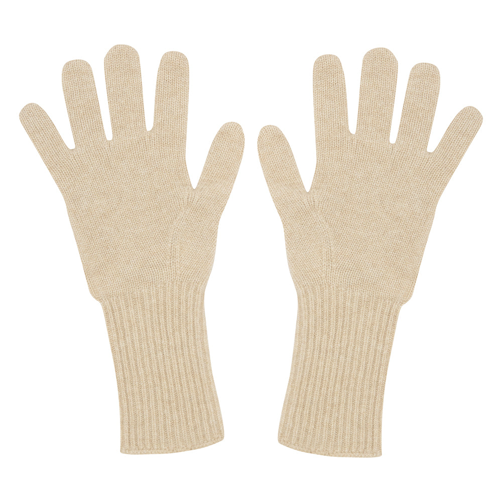 Jumper1234 cream cashmere gloves