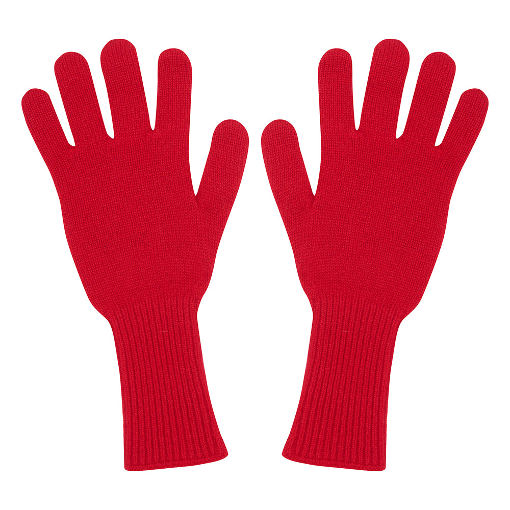 Jumper1234 red cashmere gloves