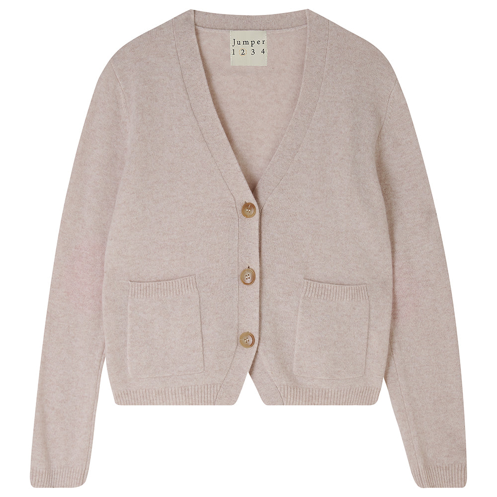Cashmere Cardigan in Oatmeal