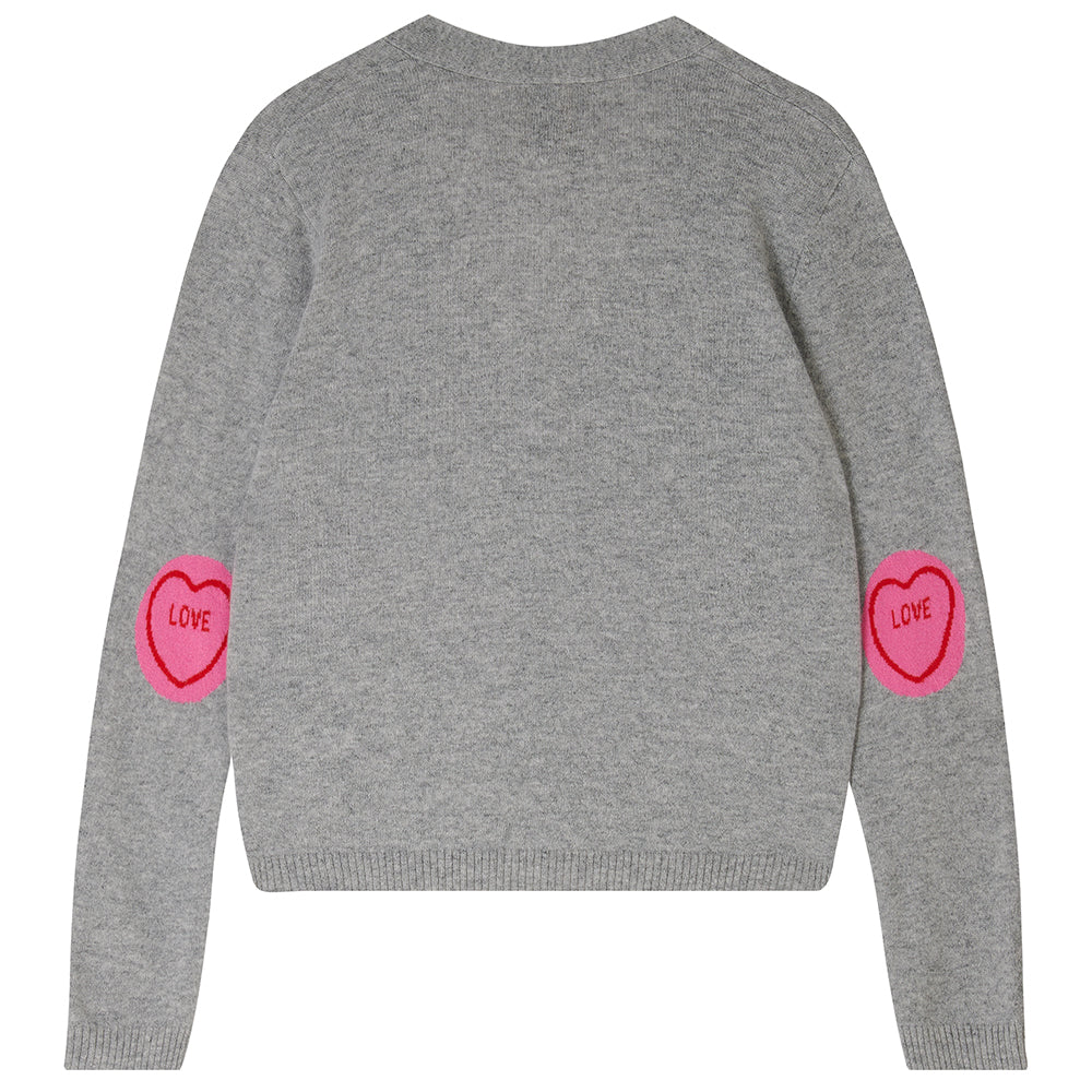 Pink and grey jumper best sale