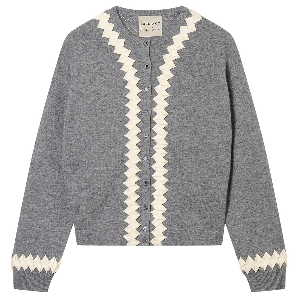 トップス 2025SS HARD TWIST CASHMERE KNIT CARDIGAN Cashmere-Blend Knit Boxy Cardigan Black | VERSACE US