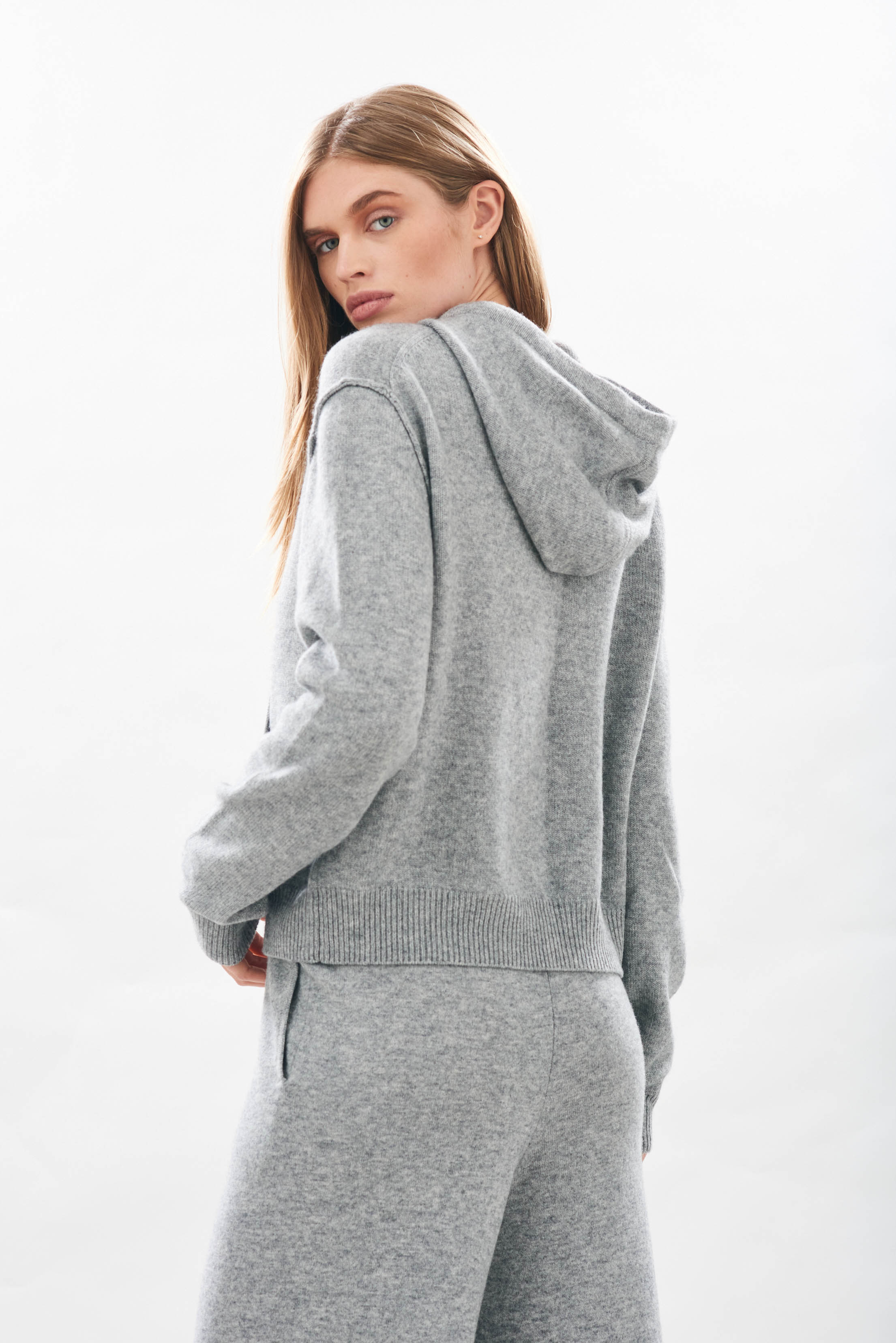 Fashion grey jumper hoodie