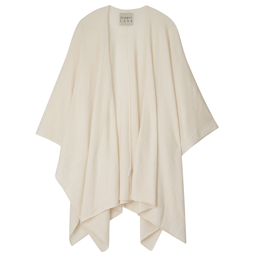 jumper1234 Plain Cashmere Wrap in Cream