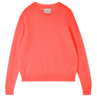 Jumper1234 Tangerine cashmere crew neck with 'distressed' ribs. 