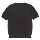 Jumper 1234 Black pointelle merino short sleeve jumper with a tie bow back shot